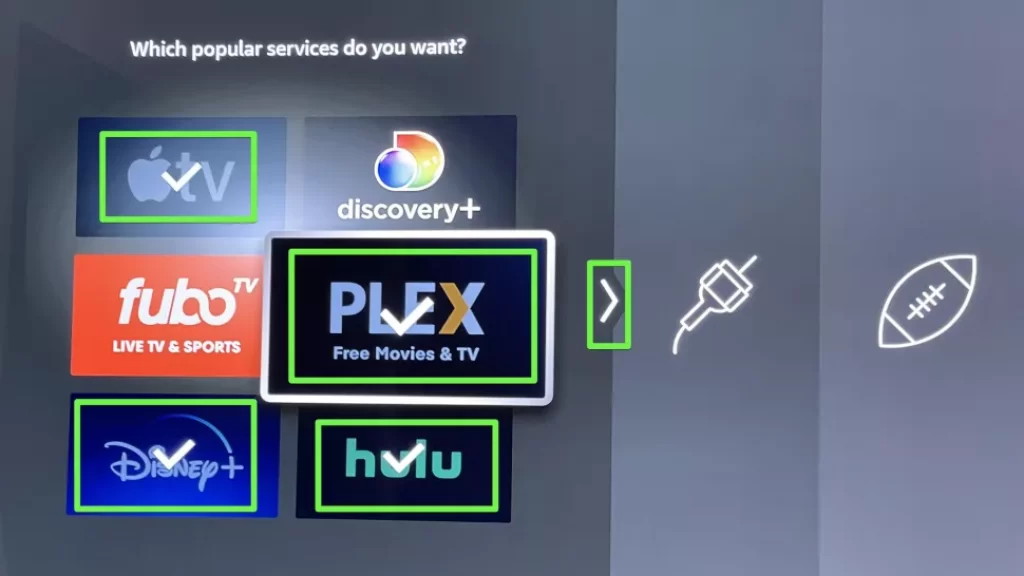 select your favorite apps